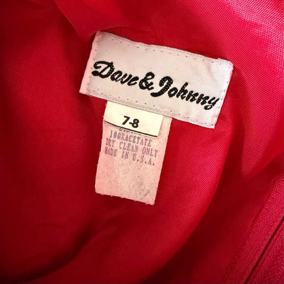 Dave & Johnny Dress Maxi Gown Satin Bow Back Vintage - Picture 7 of 9